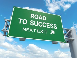 road to success crop