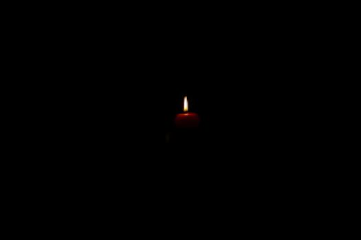 darkness with candle